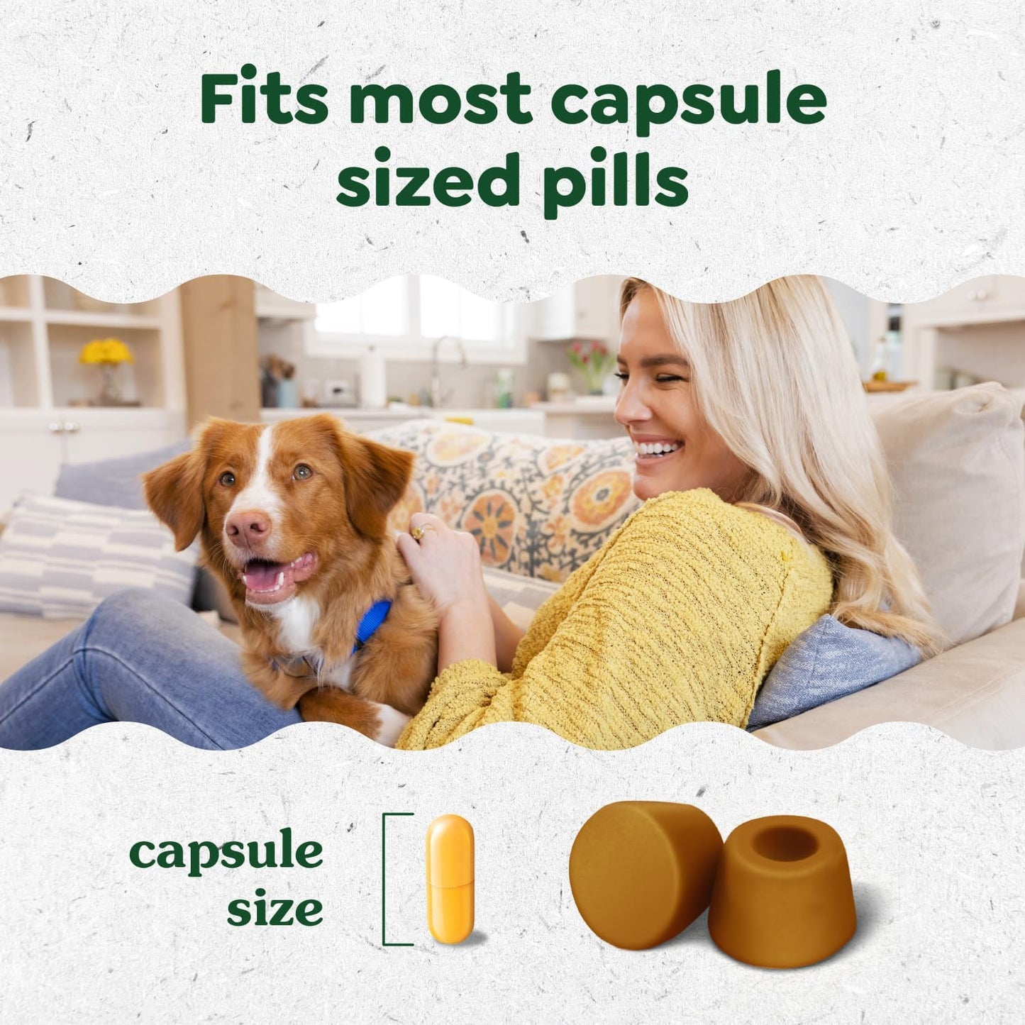 Pill Pockets for Dogs Large Size, Soft Dog Treats, with Real Peanut Butter, 7.9 Oz. Pouch (30 Treats)
