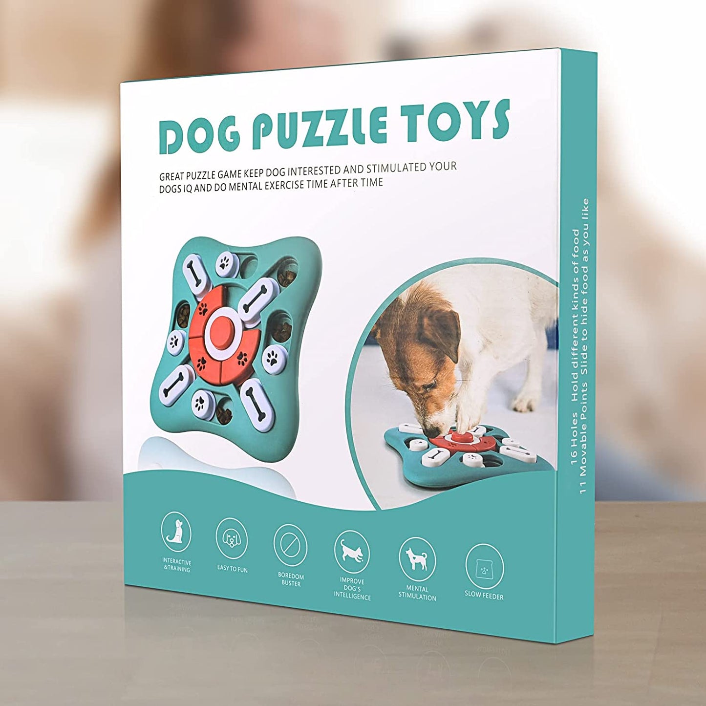 Dog Puzzle Toys, Treat Dispensing Dog Enrichment Toys for IQ Training and Brain