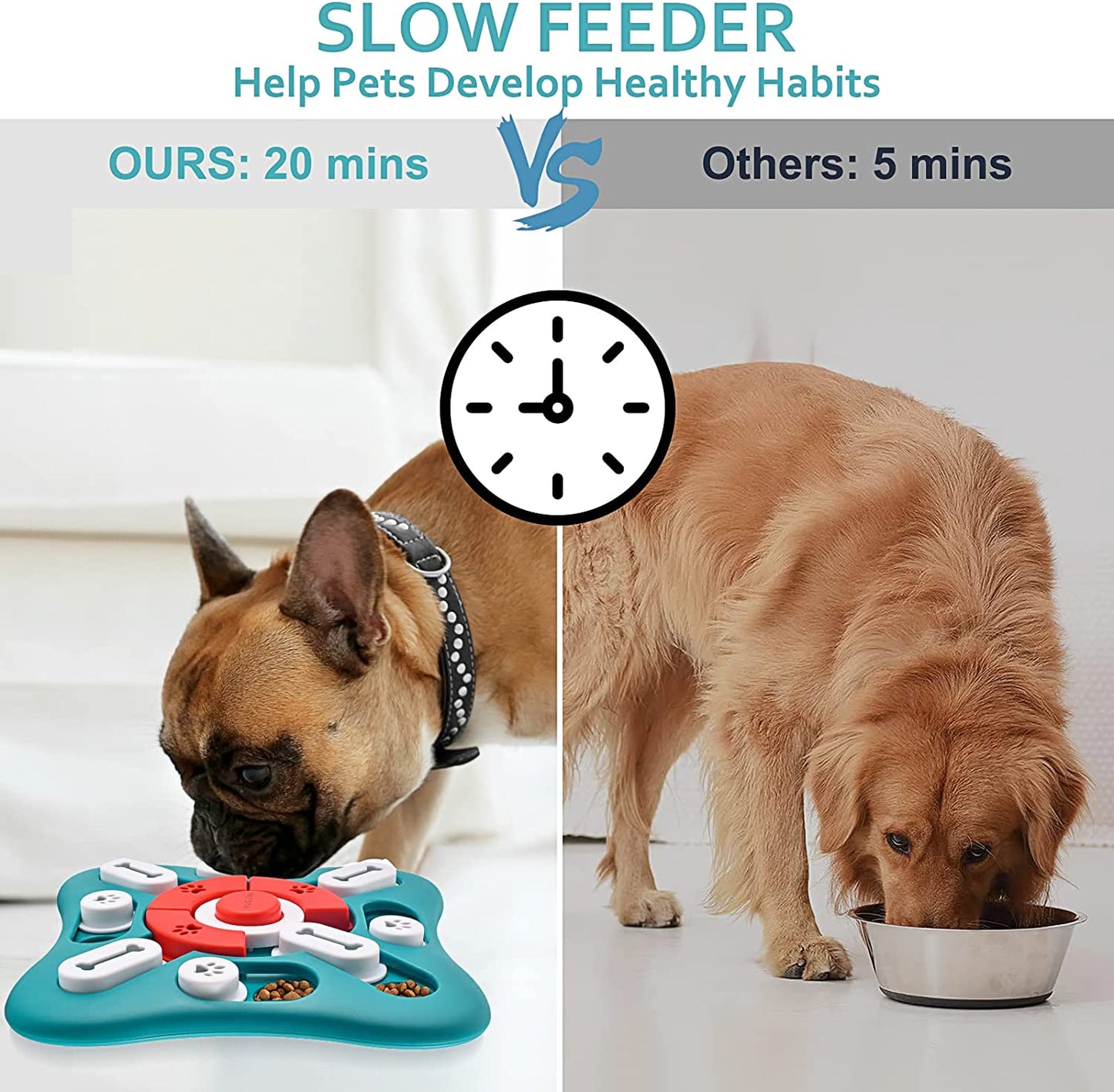 Dog Puzzle Toys, Treat Dispensing Dog Enrichment Toys for IQ Training and Brain