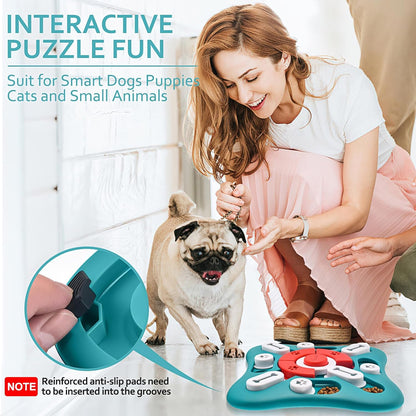 Dog Puzzle Toys, Treat Dispensing Dog Enrichment Toys for IQ Training and Brain