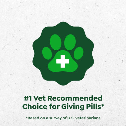 Pill Pockets for Dogs Large Size, Soft Dog Treats, with Real Peanut Butter, 7.9 Oz. Pouch (30 Treats)