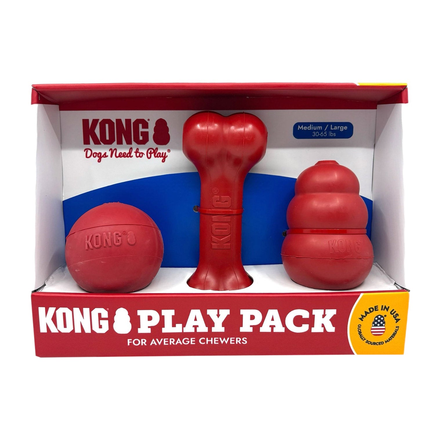Classic Dog Toys, 3-Count